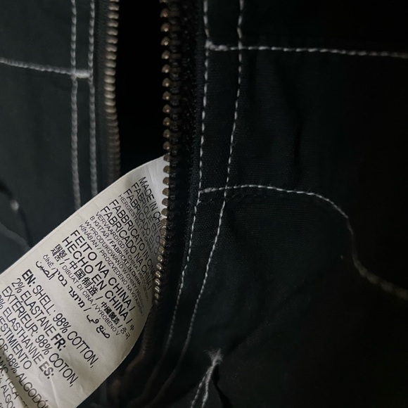 RVCA Black Women's Jumpsuit with White Stitching L New - Picture 6 of 6